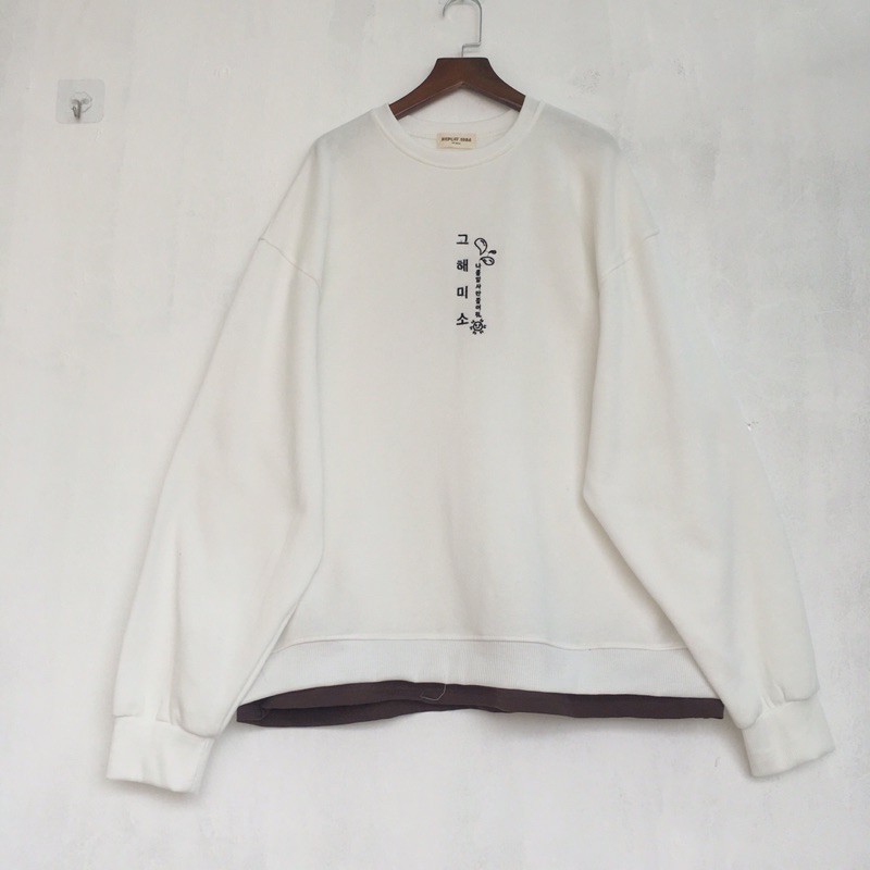 [hình thật độc quyền] Áo sweater ulzzang oversize nỉ 2 lai | BigBuy360 - bigbuy360.vn