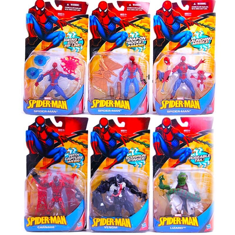 Mô Hình Spider-Man + Venom Có Khớp Chính Hãng Hasbro