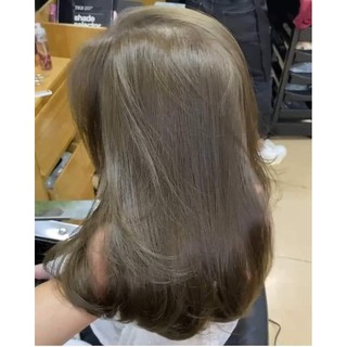 Thuốc nhuộm tóc màu nâu tây + tặng kèm oxy trợ nhuộm + bao tay