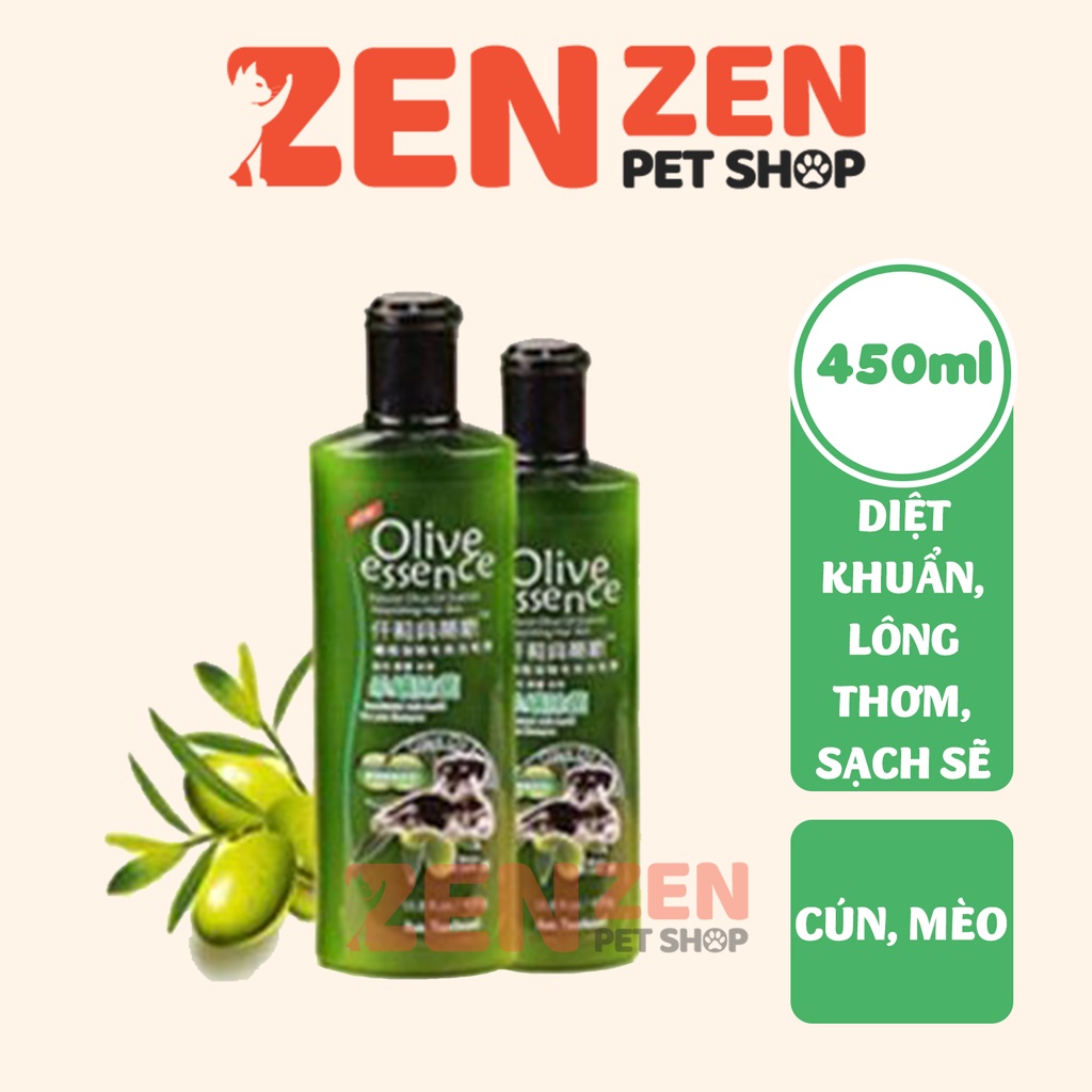 Sữa tắm chó mèo Olive Essence dành cho chó mèo