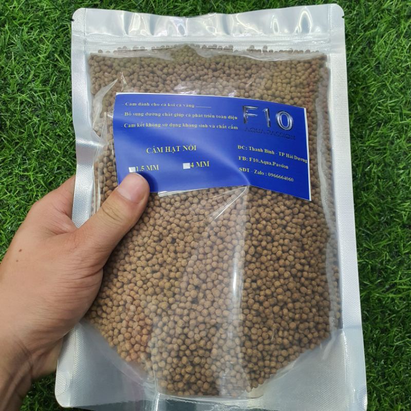 Thức Ăn Cho Cá Cảnh  loại viên hạt Nổi  500g - Cám Cá Cảnh kích thước 1.5mm 4mm