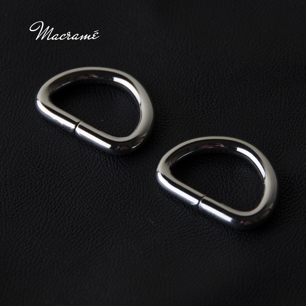 1 Đôi Khoen D phụ kiện túi xách đồ da cao cấp ( loại dày) 1,3/ 1,7/ 2/ 2.5cm