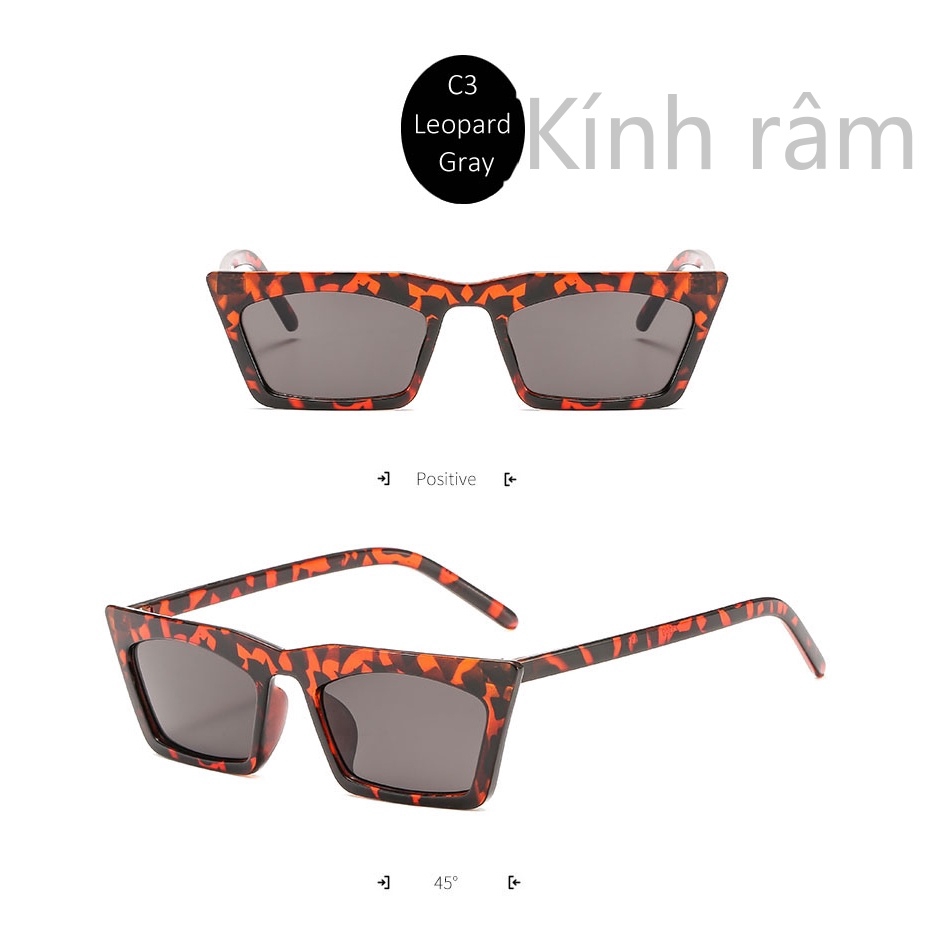 Kính Mát Gọng Vuông Thời Trang Cho Nam Và Nữ