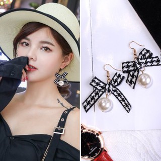 Bông tai nơ ngọc - B1140