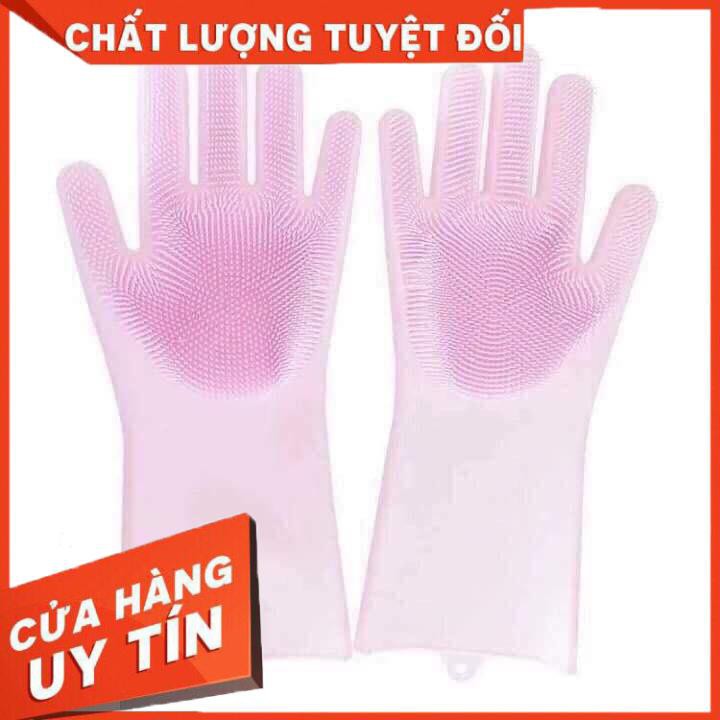 [XẢ KHO+FREE SHIP] Gang tay silicol kiêm miếng rửa bát SIÊU TIỆN LỢI