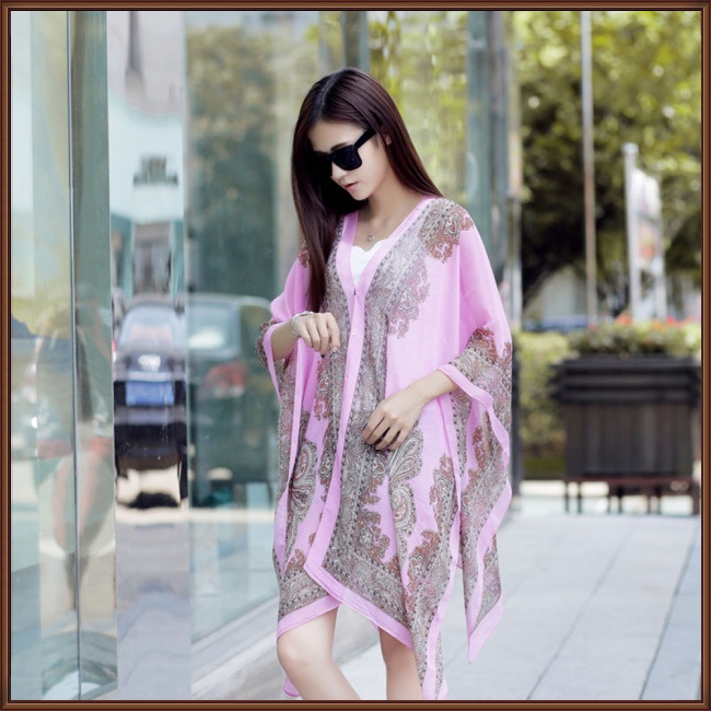 Khăn Choàng Chiffon Chống Nắng Thời Trang Đi Biển Mùa Hè Cho Nữ