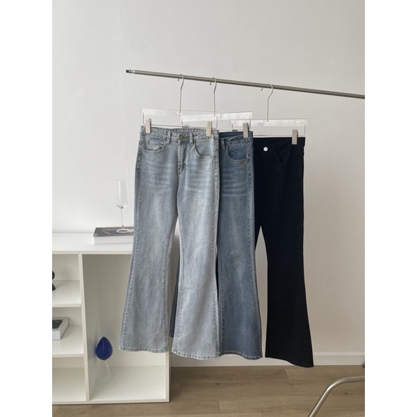 Quần jeans loe H.D 3 màu