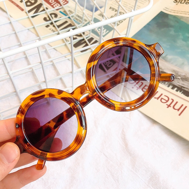 Kính Mát Gọng Tròn Phong Cách Retro 2021 Cho Bé