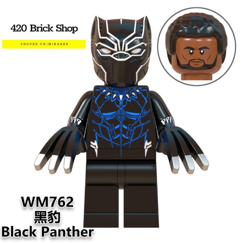 Non Lego - Minifigures Nhân Vật Black Panther WM762