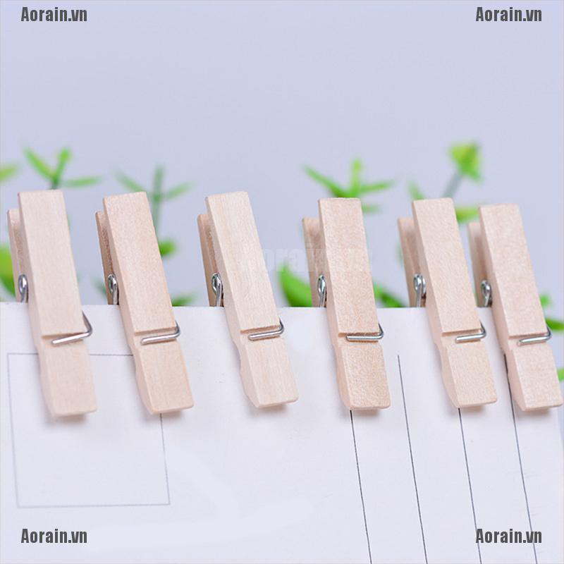 Bộ 50 Kẹp Gỗ Mini 50x25MM Trang Trí