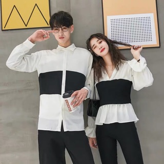 Sơ mi đôi nam nữ thu đông 2019