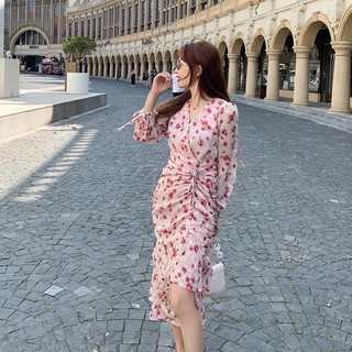 đầm 2s rút hông hoa