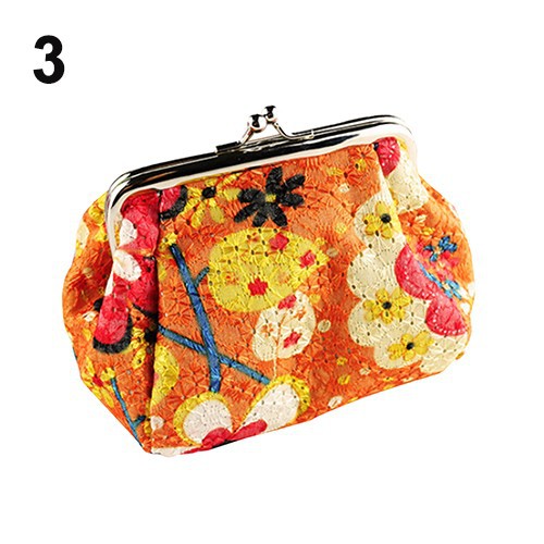 Ví Đựng Tiền Xu Thêu Họa Tiết Dễ Thương Thời Trang