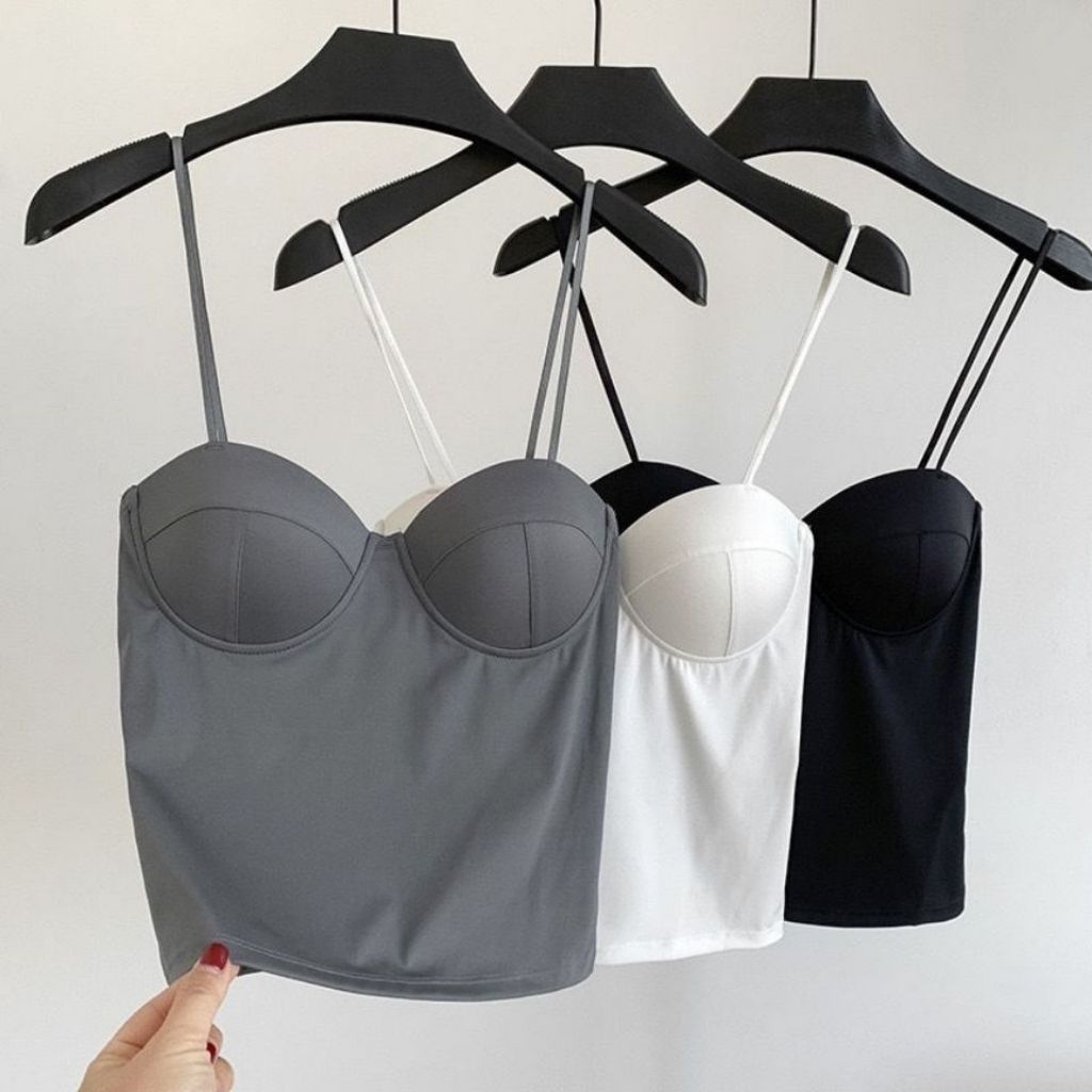 Áo bra nữ đúc su thun lạnh cao cấp mặc cực mát, áo lót 2 dây mảnh sexy đệm mút mỏng ôm ngực gợi cảm DEVARI B5026