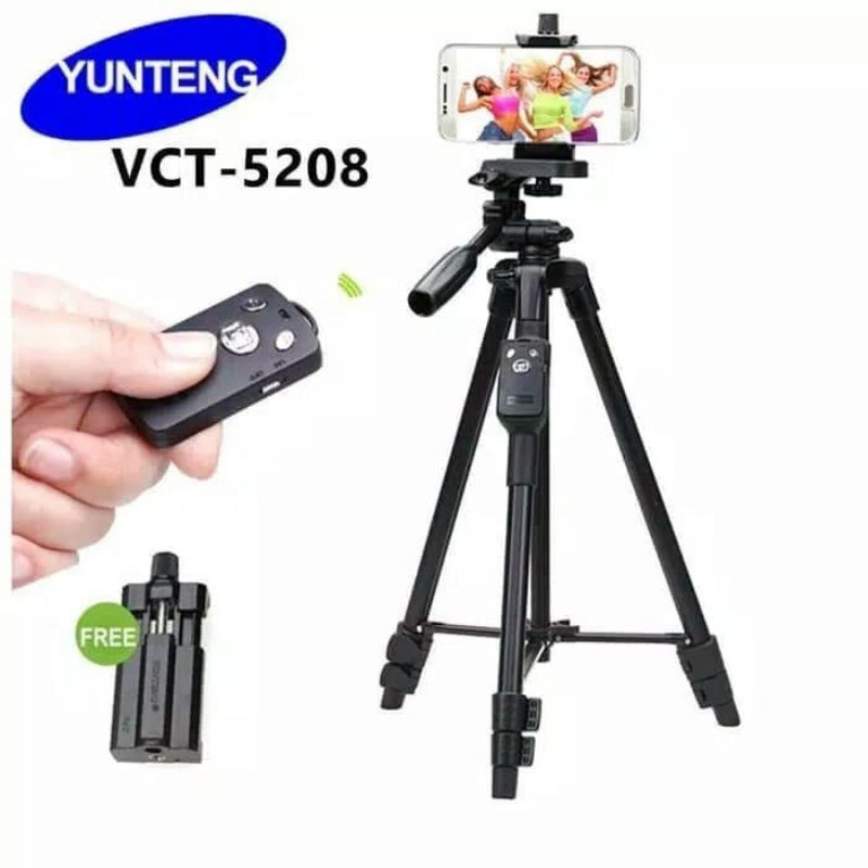 gậy tripod 3 chân yunteng VCL 5208 chính hãng có remote9