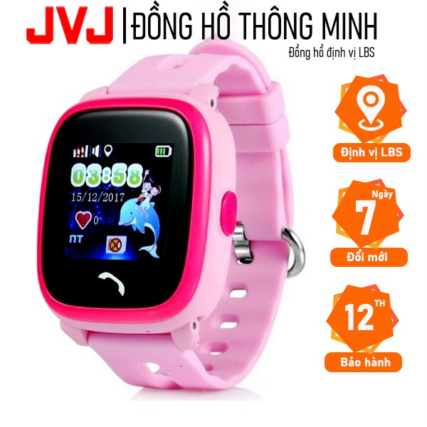 Đồng hồ định vị trẻ em DF25 JVJ - Hỗ trợ tiếng Việt lắp sim nghe gọi hai chiều