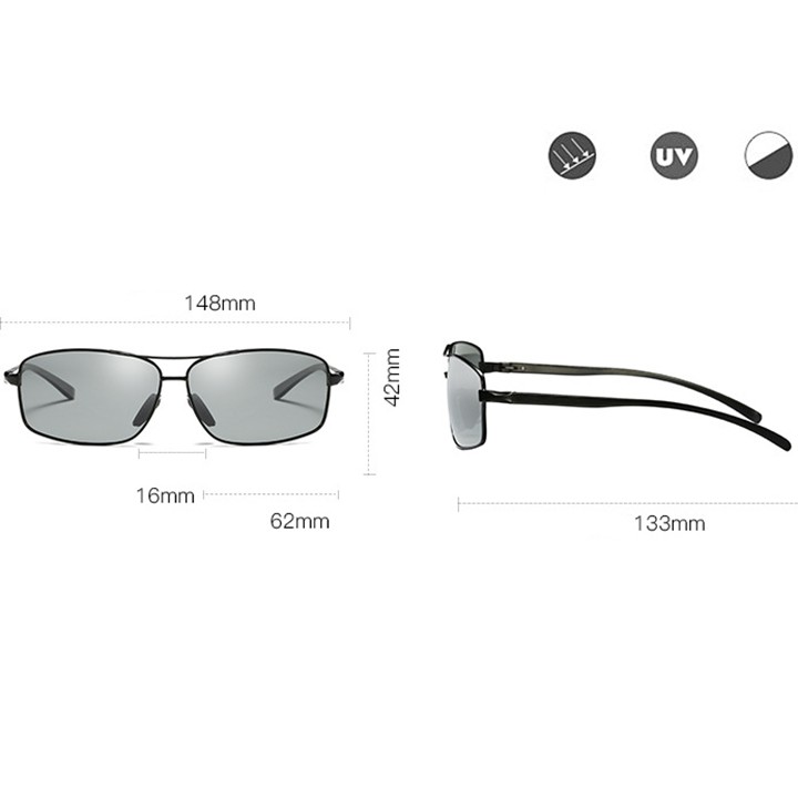 Mắt kính phân cực đổi màu A2458 (Xám) - NVfashion | BigBuy360 - bigbuy360.vn