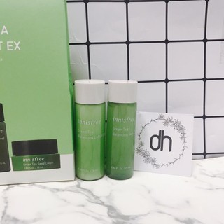 Nước hoa hồng Innisfree Trà Xanh - 25ml Và Sữa dưỡng Innisfree Trà Xanh - 25ml