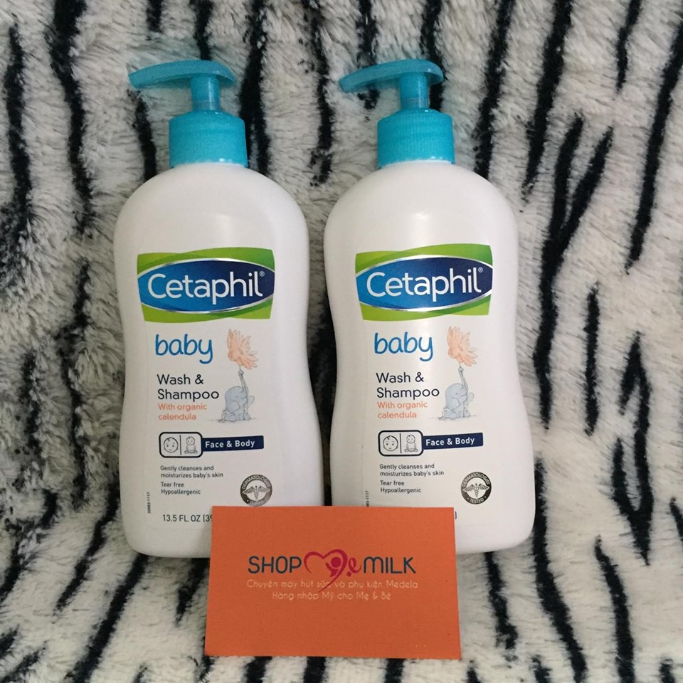 CETAPHIL BABY Sữa Tắm Gội - Sữa dưỡng ẩm CETAPHIL Baby Wash &amp; Shampo 230ml - 399ml