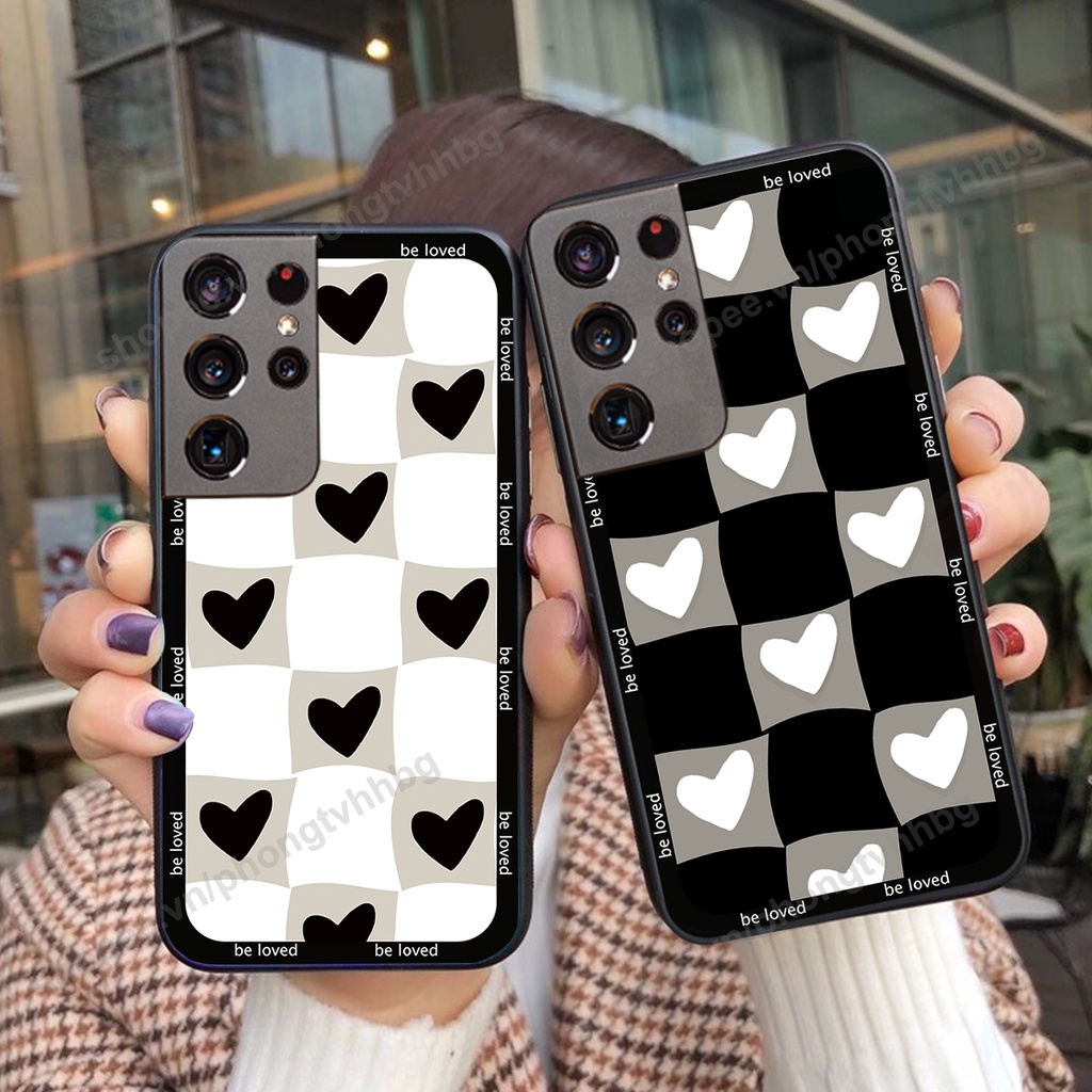 Ốp lưng Samsung S21 / S21 FE / S21 Plus / S21+ / S21 Ultra in mẫu trái tim caro, chuột mikey thể thao cực đẹp cute siêu