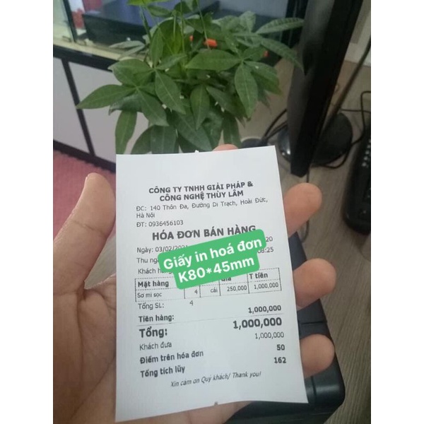 Máy in hóa đơn K80 kết nối máy tính, Máy in nhiệt K80 tự động cắt giấy