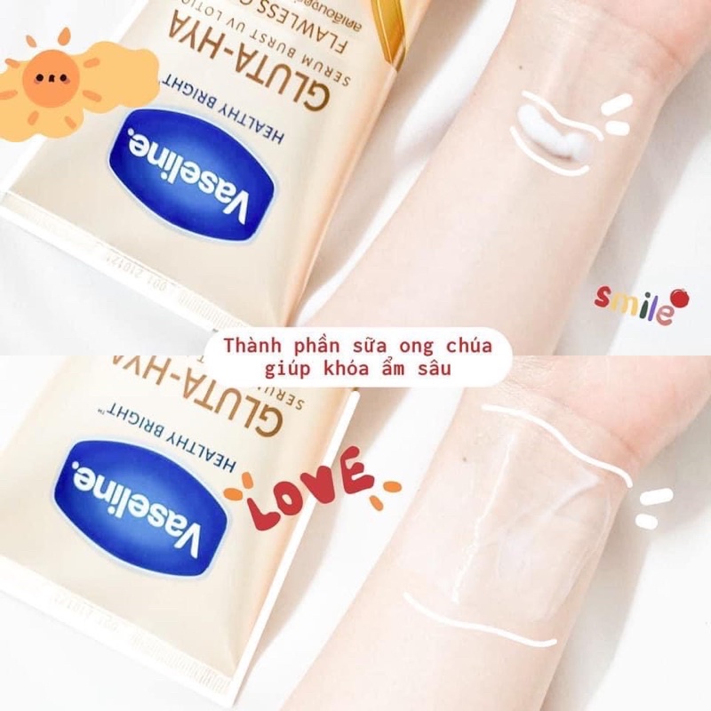 ☀️ VASELINE CHUẨN THÁI - DƯỠNG TRẮNG DA BAN NGÀY 10X - GLUTA - HYA 🇹🇭