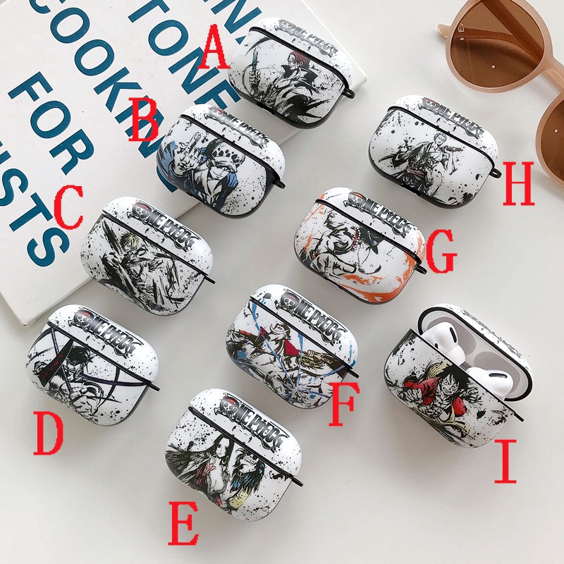 Vỏ Bảo Vệ Hộp Sạc Tai Nghe AirPods Pro2 AirPods Pro AirPods3 gen3 AirPods2 Họa Tiết Hoạt Hình One Piece Luffy & Zoro & ACE