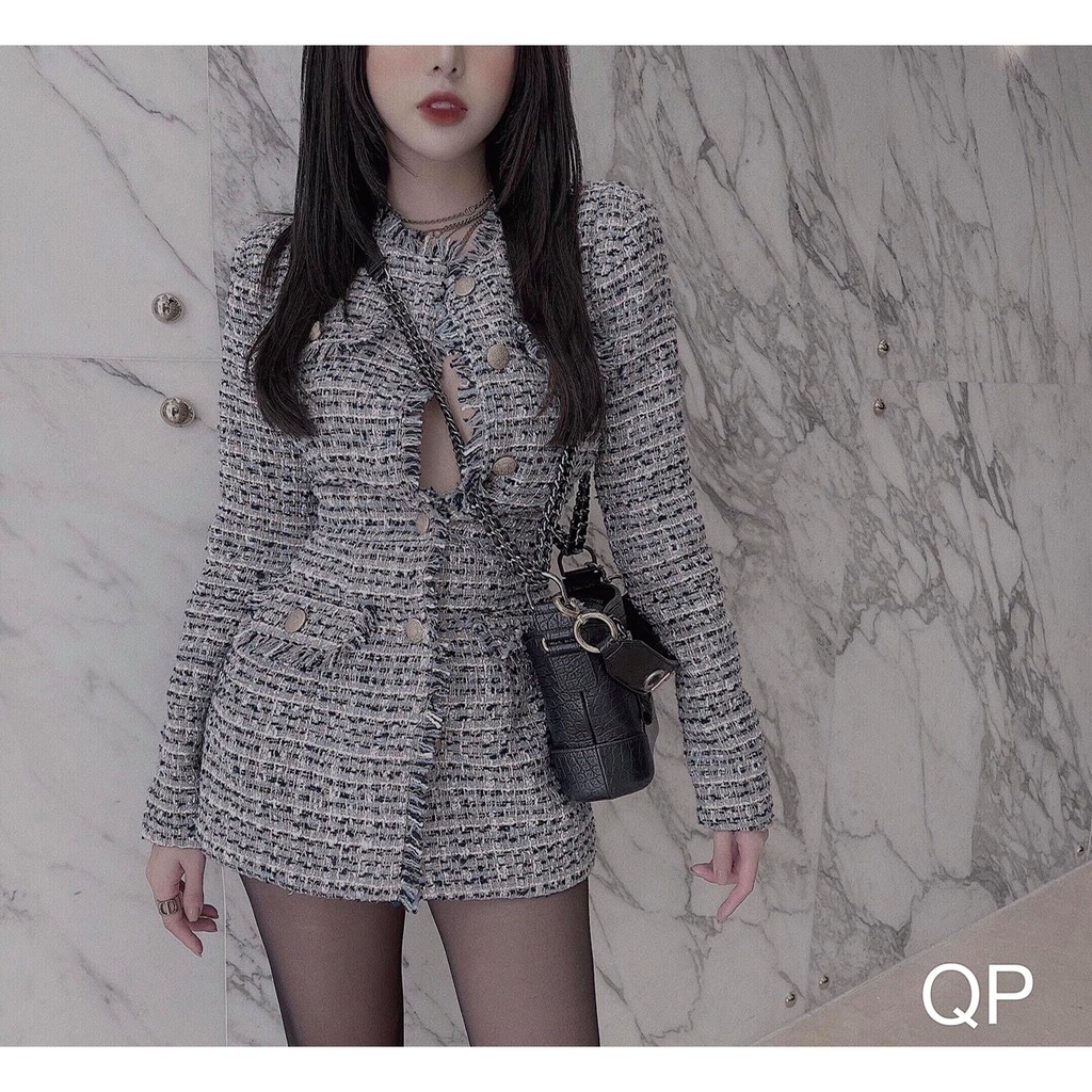 váy dạ tweed hai lớp siêu xinh váy dạ đẹp