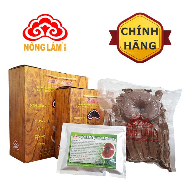 Nấm linh chi Nông Lâm (Loại cao cấp xắt lát)