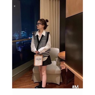Bán sỉ áo gile len kẻ nữ