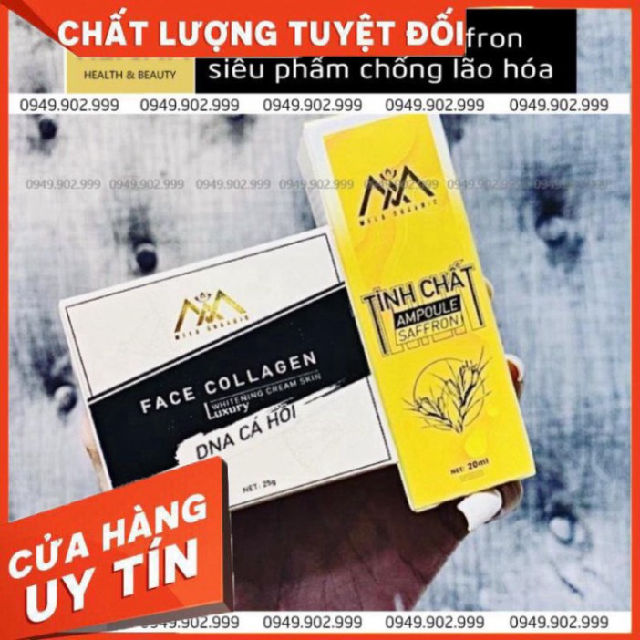 Face Collagen Cá Hồi Dna - Tinh Chất Ampoule Saffron 💕FREE SHIP💕chống lão hóa da, lấy lại tuổi thanh xuân