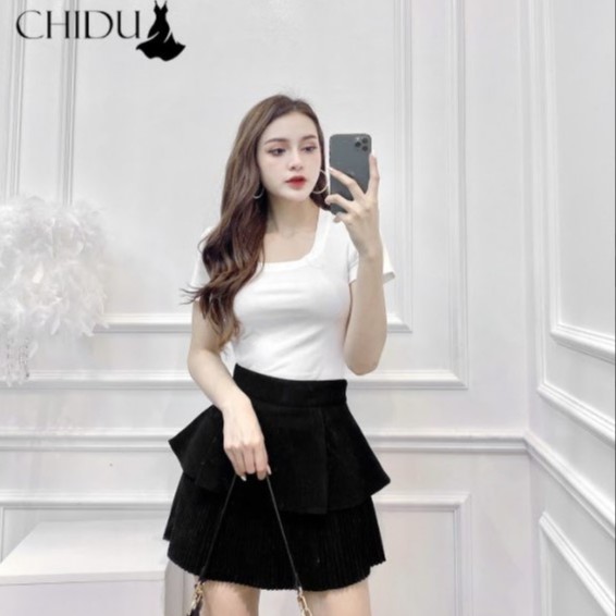 [ Mã WASTAPR giảm 10K đơn 50K] CHIDU Áo thun cổ vuông SP362 | BigBuy360 - bigbuy360.vn