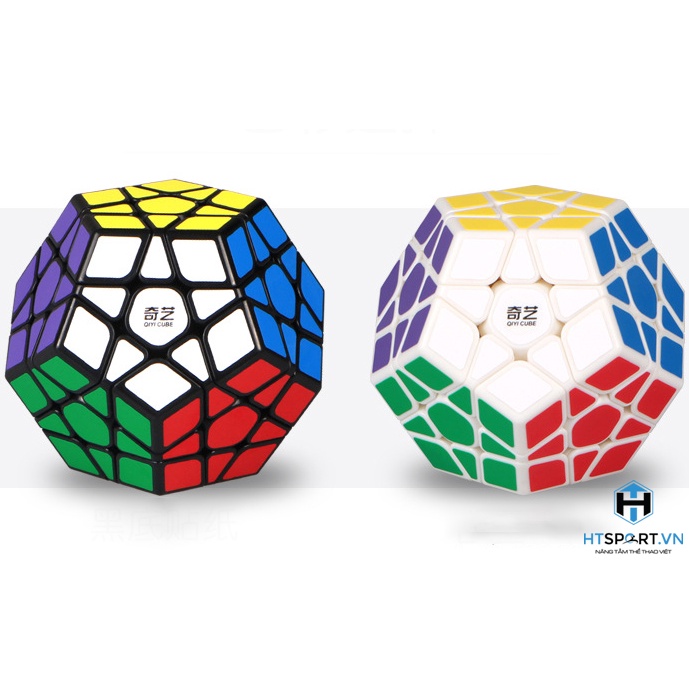 RuBik Lập Phương, Rubik Megaminx 12 Mặt Khối Lập Phương Viền Đen, Phát Triễn IQ Cao Cấp ( Black )