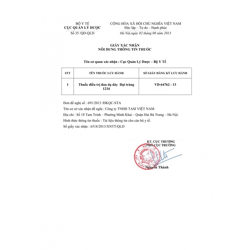 Thảo Dược 1234 nội địa . Hàng chính hãng