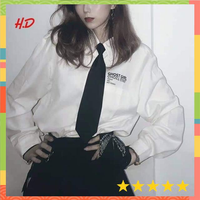 [GIÁ SỈ] Áo Sơ mi ghost kèm cà vạt_HD5952