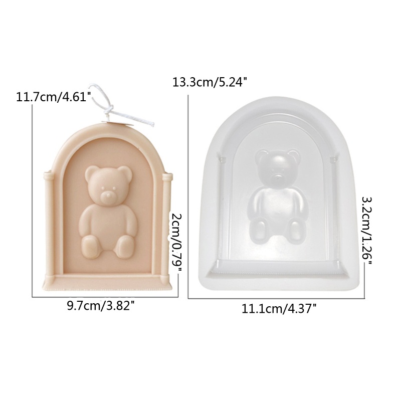 Khuôn Silicone Làm Bánh Hình Gấu Siêu Đáng Yêu