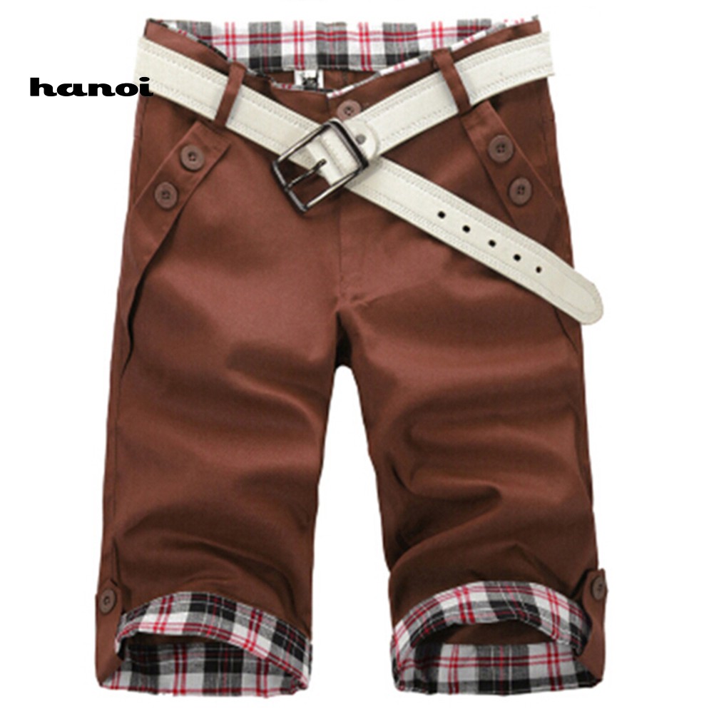 Hn HN HN♥Quần Lửng Họa Tiết Kẻ Sọc Thời Trang Mùa Hè Dành Cho Nam