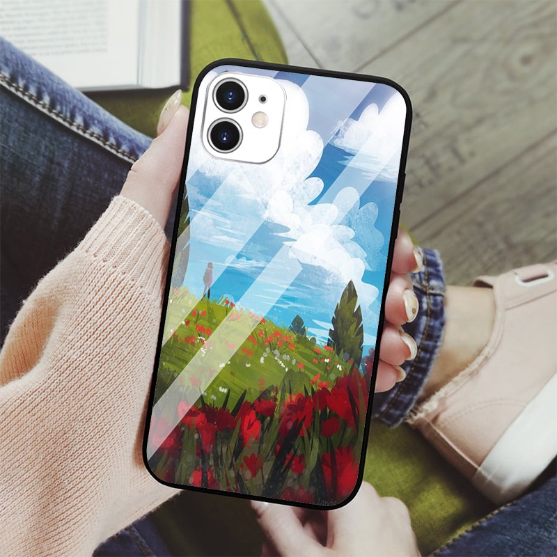 Ốp lưng iphone couple cho cặp đôi phong cảnh tươi đẹp iphone 6s/6/7/8 plus/x/xr/xs max/11 pro max/12 promax Scenery0023