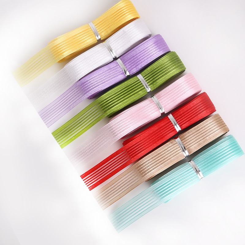 Ruy bằng 18mm dùng trang trí tiệc cưới tự làm gói quà tặng thủ công nhiều màu tùy chọn chất lượng cao