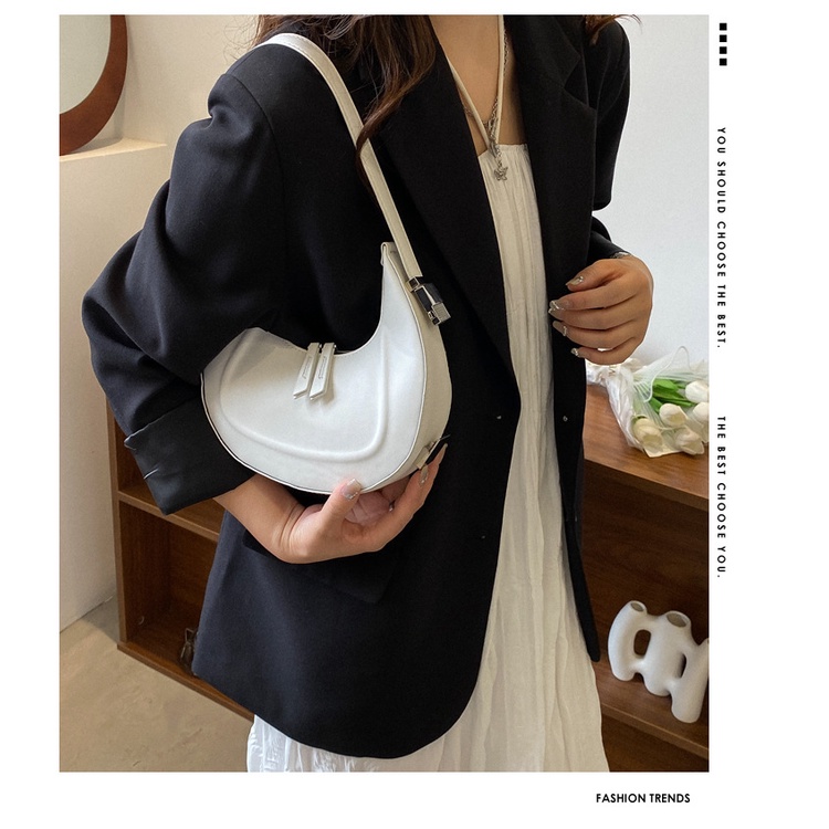 Túi xách JASMIN NOIR da PU thiết kế đơn giản thời trang cho nữ