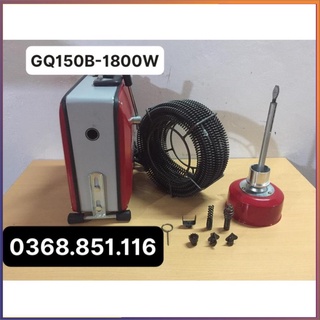 Máy thông tắc cống lò xo gq150b công suất 1800w