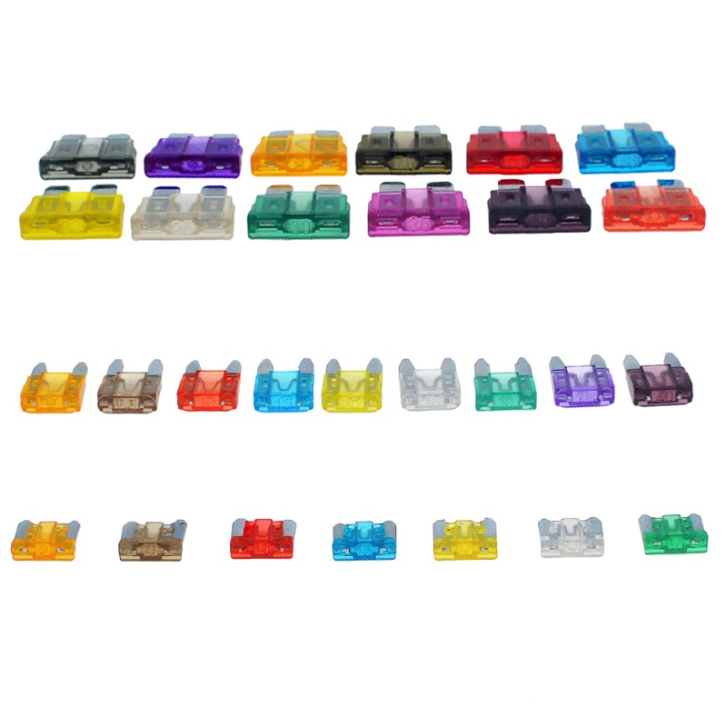 Set 10 Cầu Chì Tự Động mini 3A 5A 7.5A 10A 15A 20A 25A 30A 35A 40A