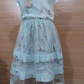 Combo set váy lanh lụa loai 1 cho bé