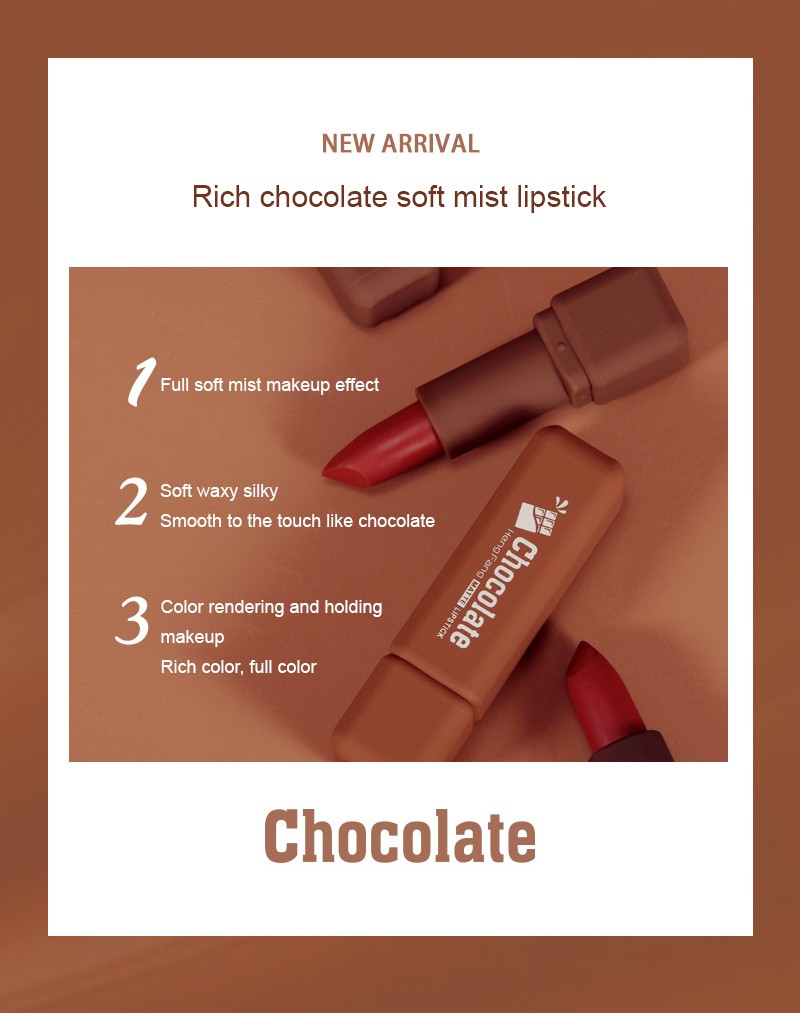 (Hàng Mới Về) Son Sáp Tông Nhung Lì Dưỡng Ẩm Môi Mềm Mịn Lâu Trôi | BigBuy360 - bigbuy360.vn