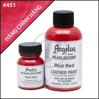 [CHÍNH HÃNG - KHÔNG CHIẾT] Riot Red 451 - Màu ANGELUS Leather Paint Pearlescent vẽ da, vải, custom giày