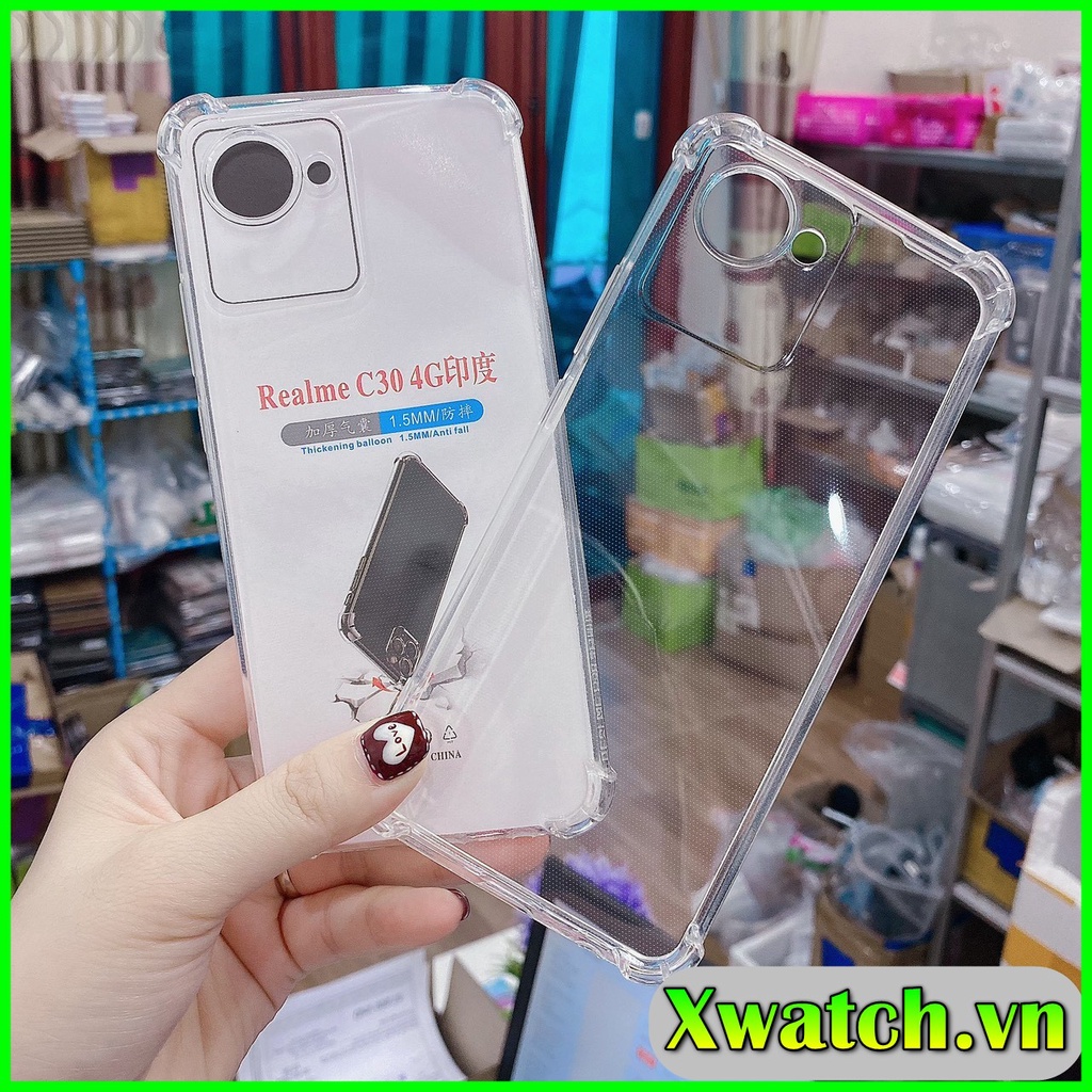 Ốp lưng chống va đập , ốp màu Realme Narzo 50i Prime C33 Realme C30 4G C30S  Narzo 50A Prime trong suốt