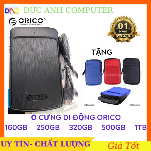 Ổ cứng di động Orico kèm theo HDD gắn trong dung lượng từ 250G - 320G - 500G - 1TB- Bảo Hành 12 Tháng - 1 Đổi 1