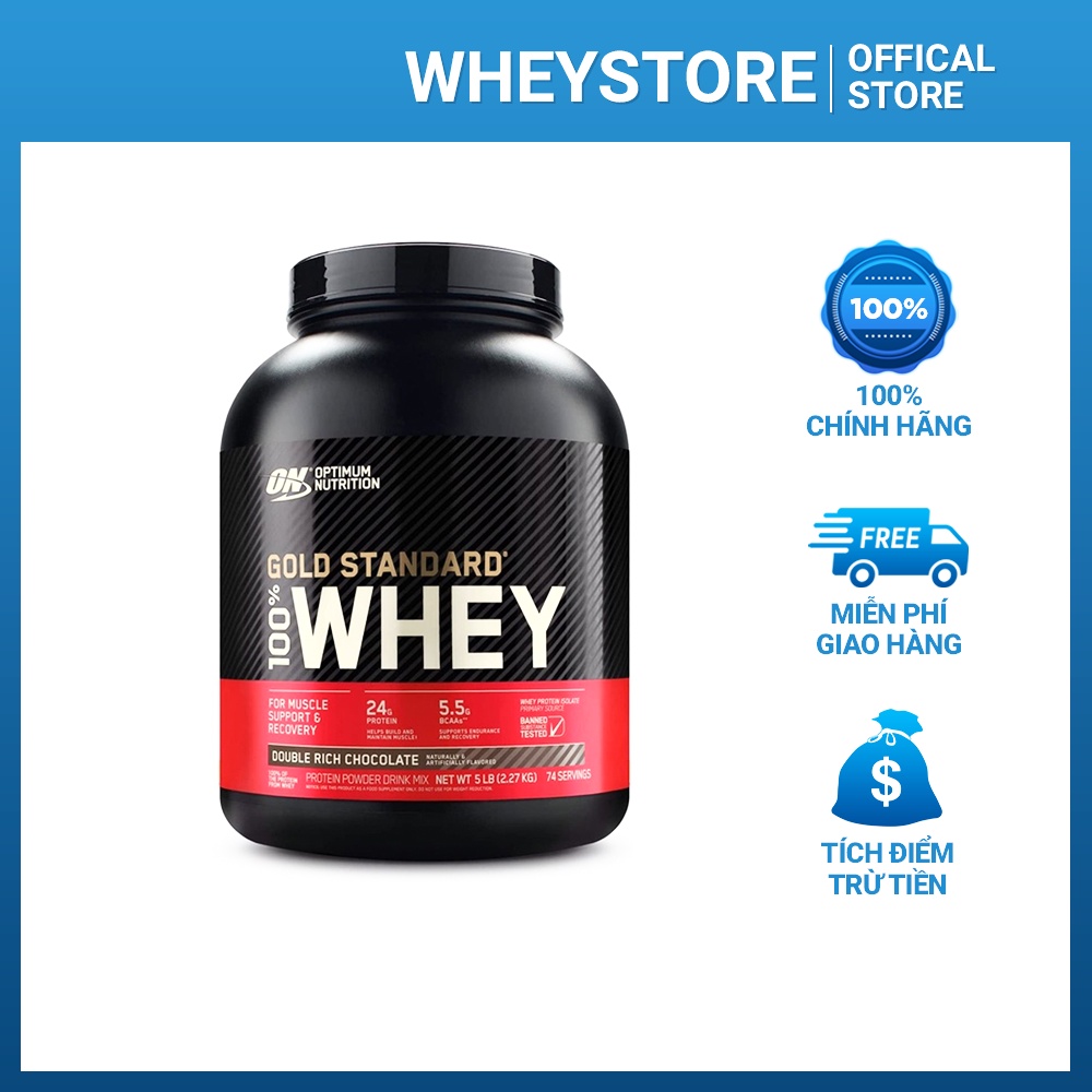 Sữa tăng cơ Optimum Nutrition Gold Standard 100% Whey Chính Hãng