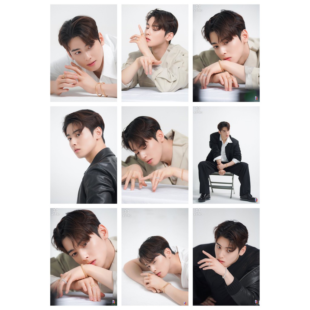 Lomo card 27 ảnh Cha Eun Woo - Marie Claire