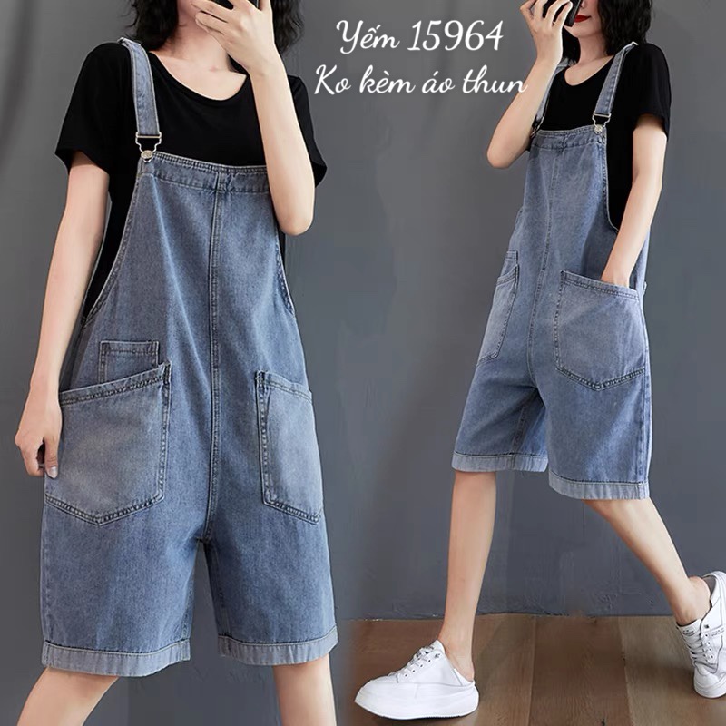 Quần Yếm Jean BIGSIZE 3 túi 15964